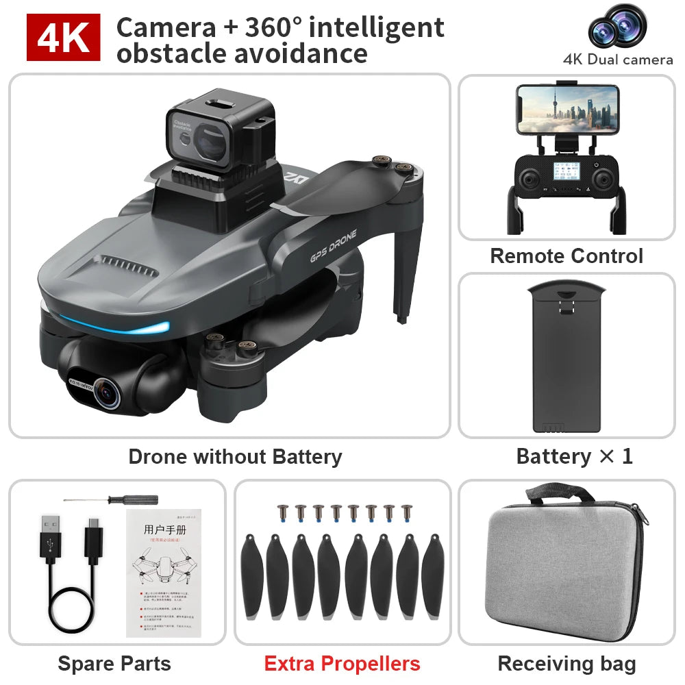 L200 Pro Max GPS Drone with 2-Axis Gimbal and 4K HD Camera