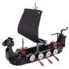 Medieval Building Blocks Playset - Viking Warriors Camp, Pirate Ship & Castle Wall (Compatible with Major Brick Brands)