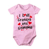 Pure Cotton “I Love Mom” & “I Love Dad” Newborn Rompers - Matching Baby Bodysuits for Twins, Summer Clothes for 0-24 Months