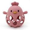 1Pcs Baby Teether Gloves - Cartoon Chick Shape Silicone Teether Toy, Dental Care for Gums, Anti-Eating Hand Molar, Baby Accessory