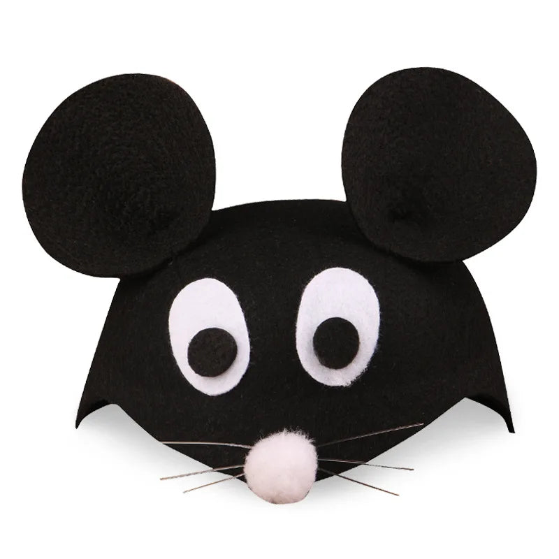 Kids Forest Animal Felt Party Hat – Duck, Bird & Rabbit Carnival Cap | Children's Day Party Costume