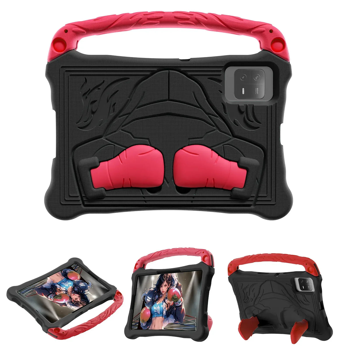 Kids 11-Inch EVA Shockproof Tablet Case with Stand & Handle — Compatible with Xiaomi Pad 5 / Pad 5 Pro / Pad 6 / Redmi Pad SE / Redmi Pad 2 — Boxing Champion Design – view 9