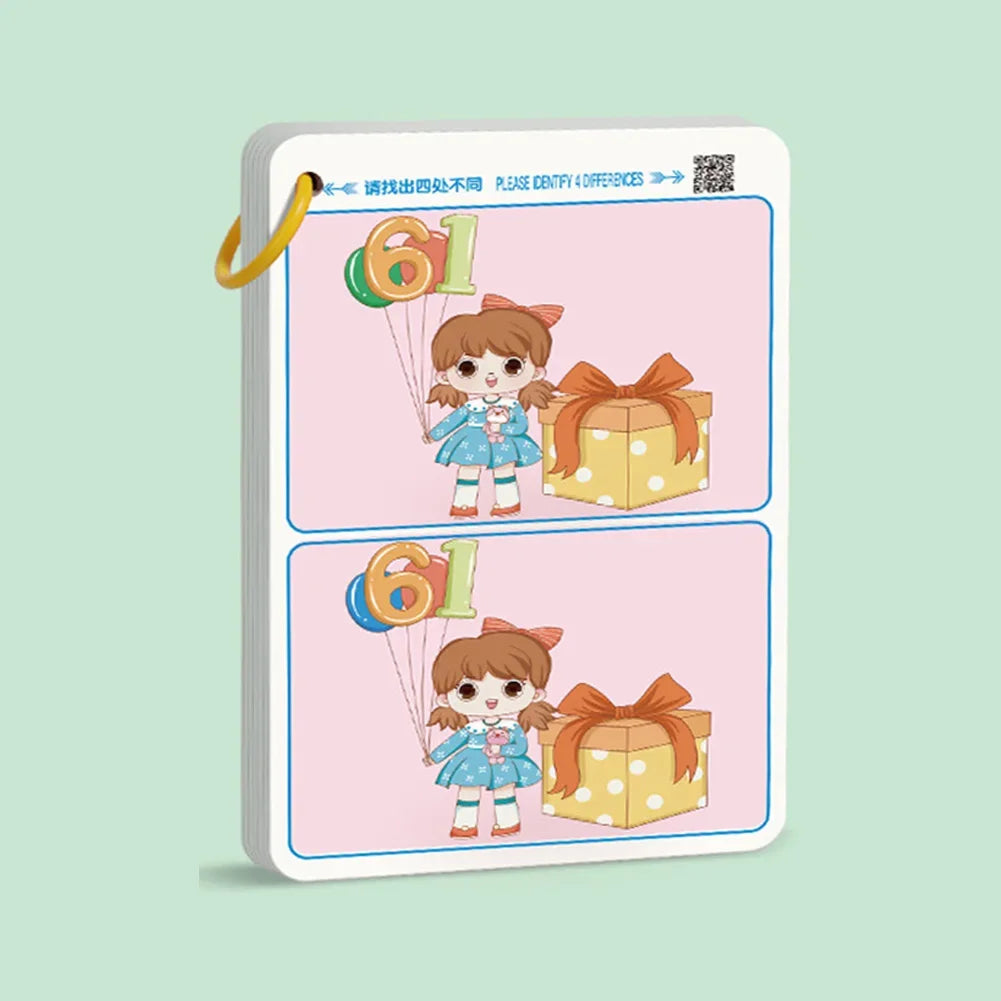 Educational Fault-Finding Game Reusable Wiping Paper For Focus And Attention Training 210 x 140 mm (8.27 x 5.51 in)