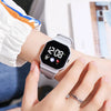 Kids Sport LED Digital Watch Spaceman Silicone Strap Waterproof Electronic Wristwatch for Boys and Girls Gift