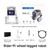 Rider-Pi AI Visual Robot, Two-Wheel Smart Car Toy with IMU Module, Python Programming, ChatGPT Voice Interaction