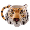 3D Animal Head Ceramic Mug — Dog · Lion · Leopard · Tiger Painted Cartoon Coffee Cup, Cute Children's Room Gift