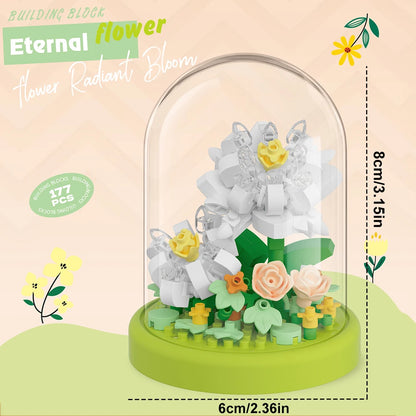 DIY Micro Flower Building Blocks – Mini Bricks Eternal Flowers Home Decoration Puzzle Toy