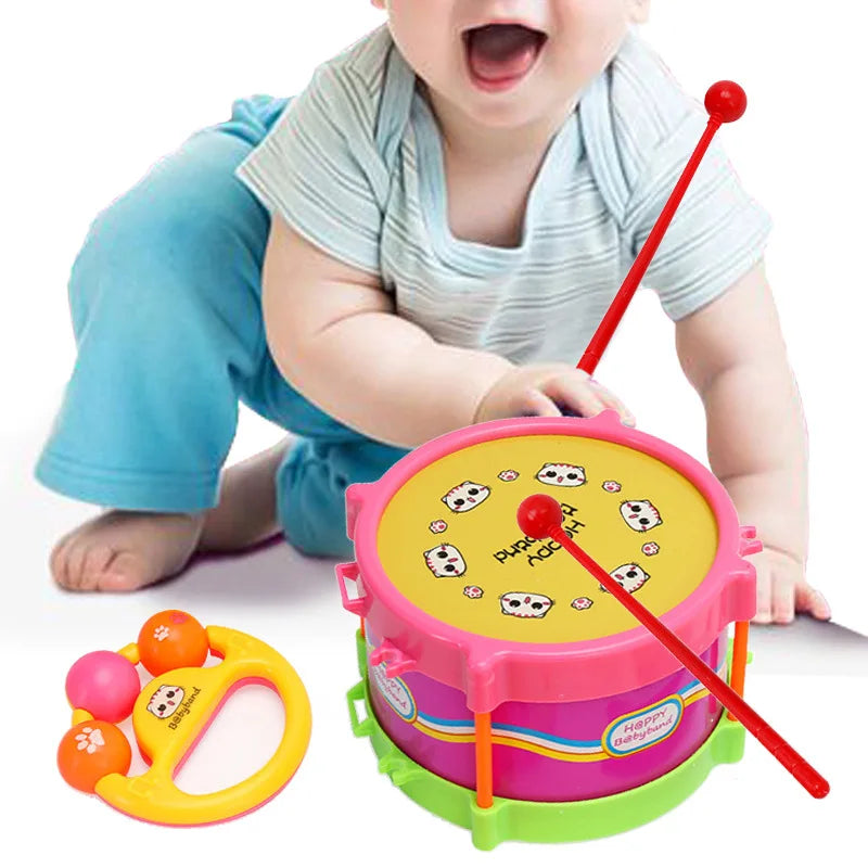 Children Hand Drumming Plastic Early Education Puzzle – Musical Instrument Toy for Parent-Child Interaction and Sound Cognition, Ideal for Developmental Play