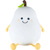 Cute Smile Pear Night Light Portable Touch Sensor USB Silicone Baby Sleep Dimmable Bedside Lamp