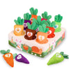 Montessori Pull Carrot Plush Sensory Toy for Babies & Toddlers - Fine Motor Matching Puzzle Educational Toy