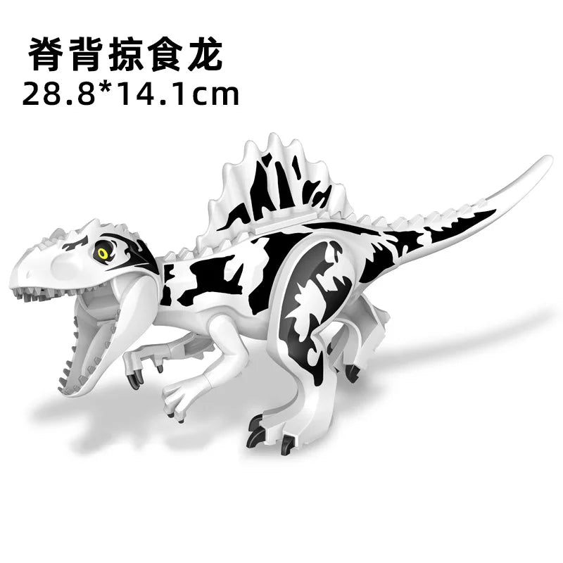 Jurassic World 3 Brutal Raptor Building Blocks – Tyrannosaurus, Indominus, and I-Rex Dinosaur Toy for Kids