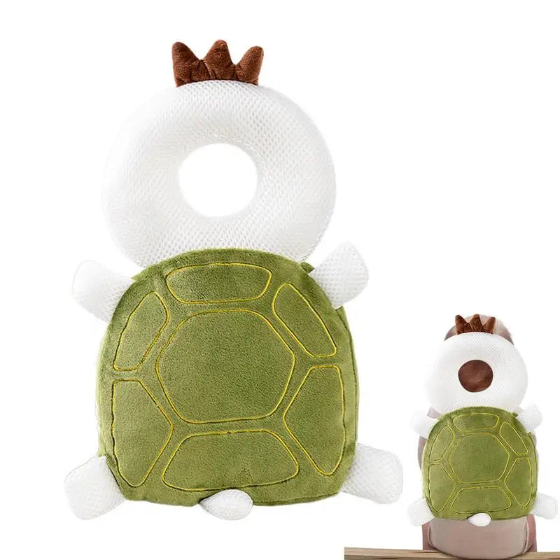 Baby Head Protector – Toddler Safety Cushion with Cartoon Turtle Backpack, Soft Cotton Fall Protection Pad