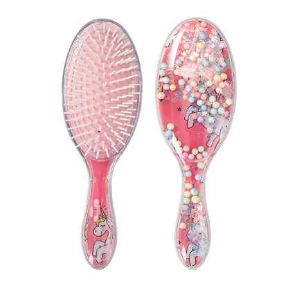 1pc Frozen Air Cushion Hair Comb - Cartoon Mickey Minnie Sofia Elsa Anna Princess Massage Comb for Girls - Perfect Gift