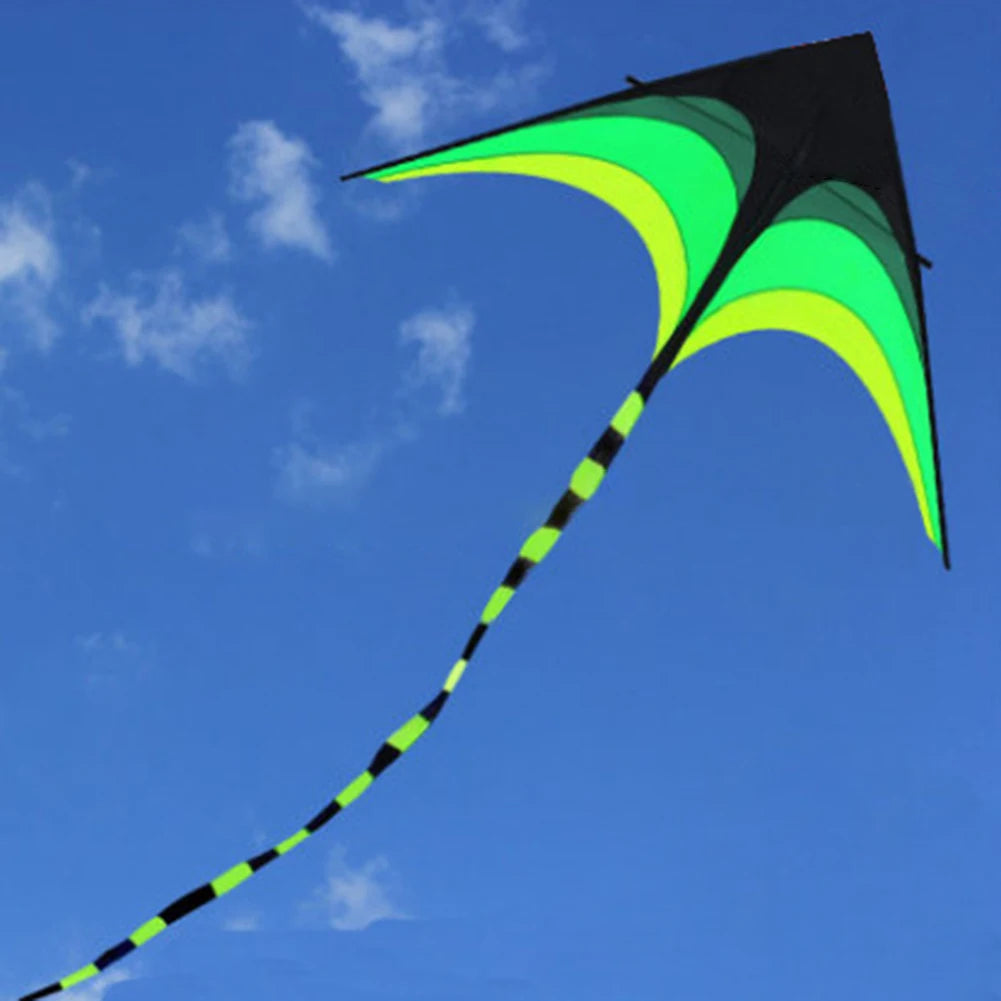 1.6m Big Wind Kite with 10m Tail – 160x80cm Flight Kite with Wheel Line, Tear-Resistant 210T Cloth for Kids and Adults