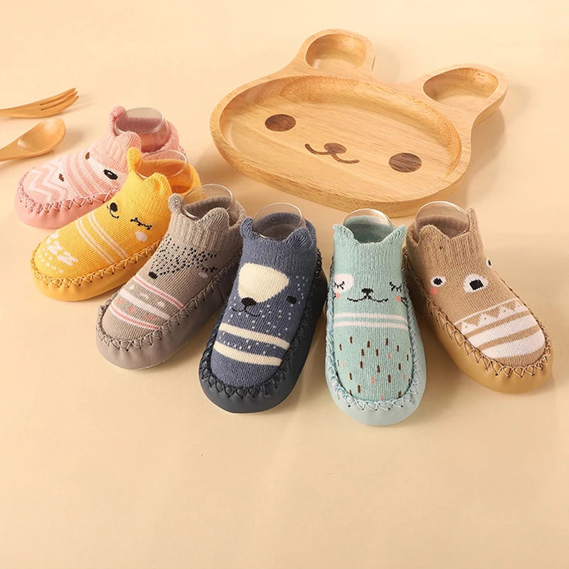 Baby Socks Shoes Infant Color Matching Cute Kids Boys Doll Soft Soled Child Floor Sneakers Toddler Girls First Walkers