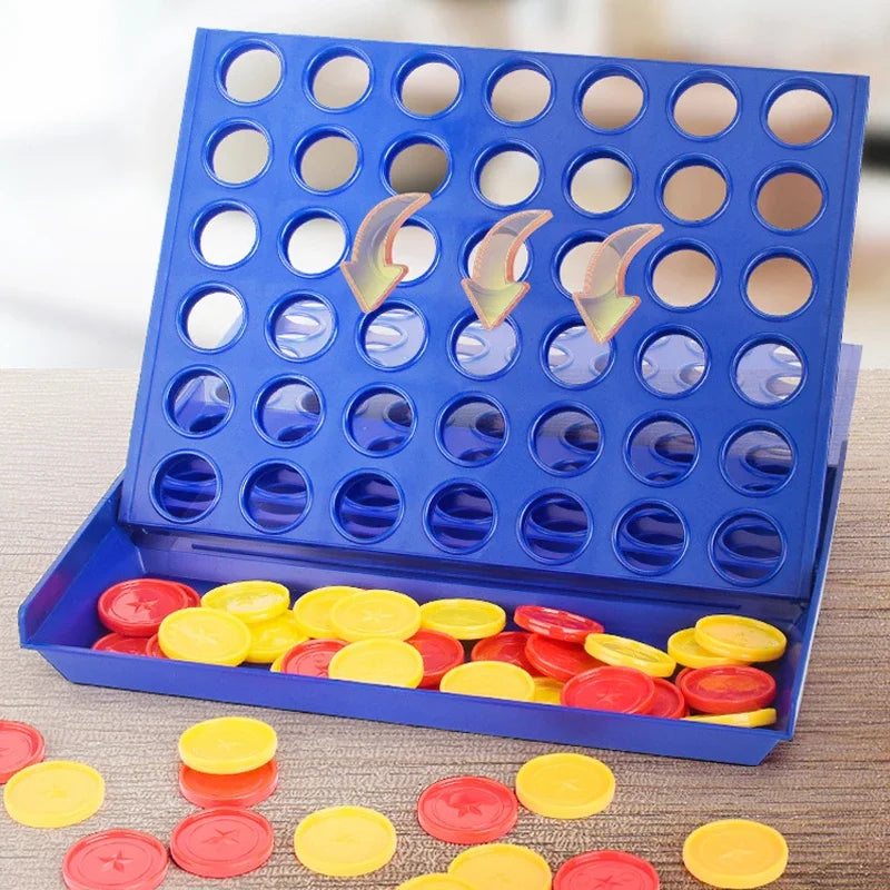Four in a Row Bingo Chess - Classic Connect Family Board Game, Educational Toy for Kids