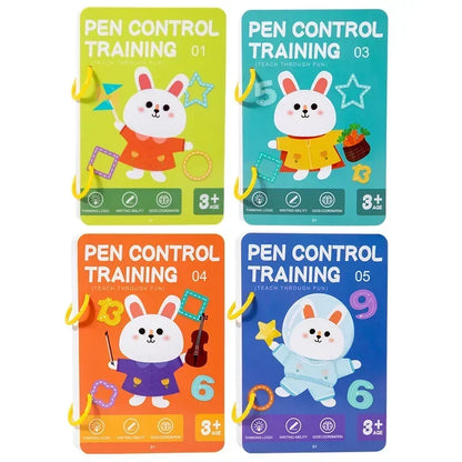 Magical Reusable Tracing Workbook for Kids Pen Control Montessori Practice