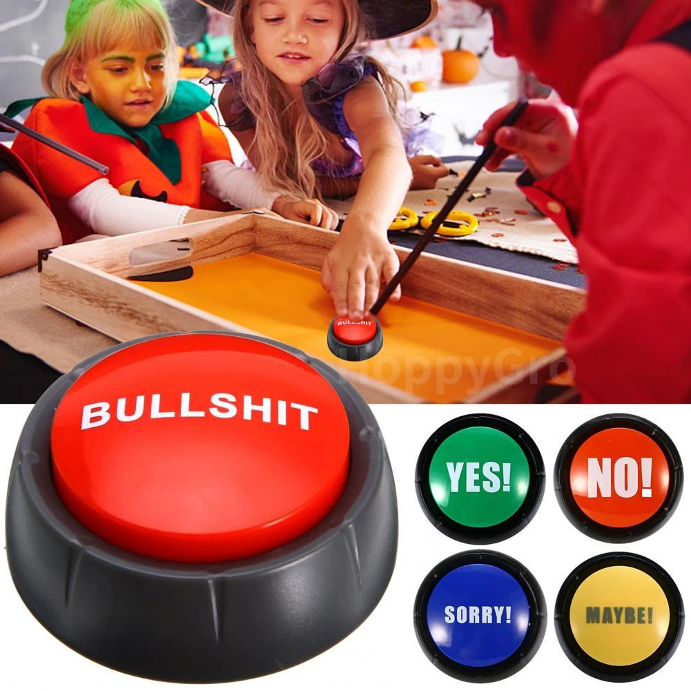 Funny Talking Button No Sorry Yes Sound Party Gag Toy for Home and Office