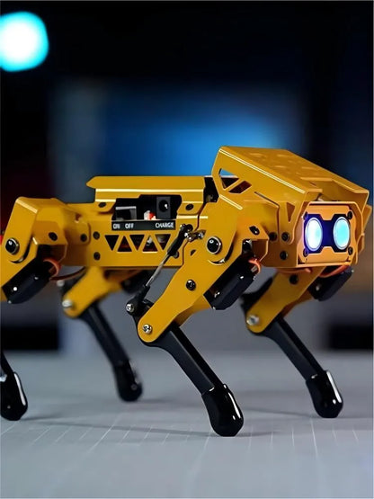 AI Robot Dog, ESP32 Quadruped Visual Bionic Metal Robot for Arduino, Python Graphical Programmable DIY Kit