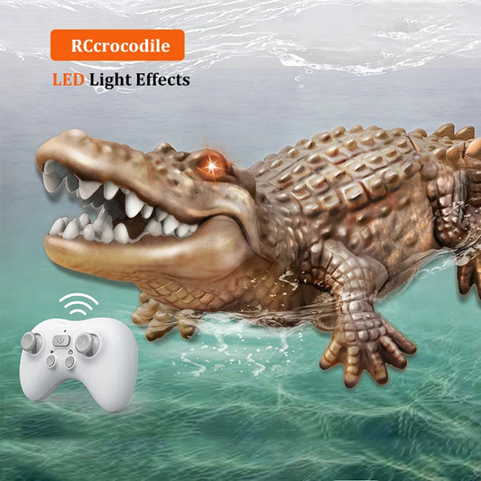 RC Crocodile Model Toy – Waterproof Electric Alligator for Pool or Lake Use