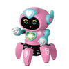 Kids Glow Music Educational Electric Pet Toy with LED Lights, Musical Dancing Robot, Baby Learn-to-Climb Toy, Birthday Gift for Children