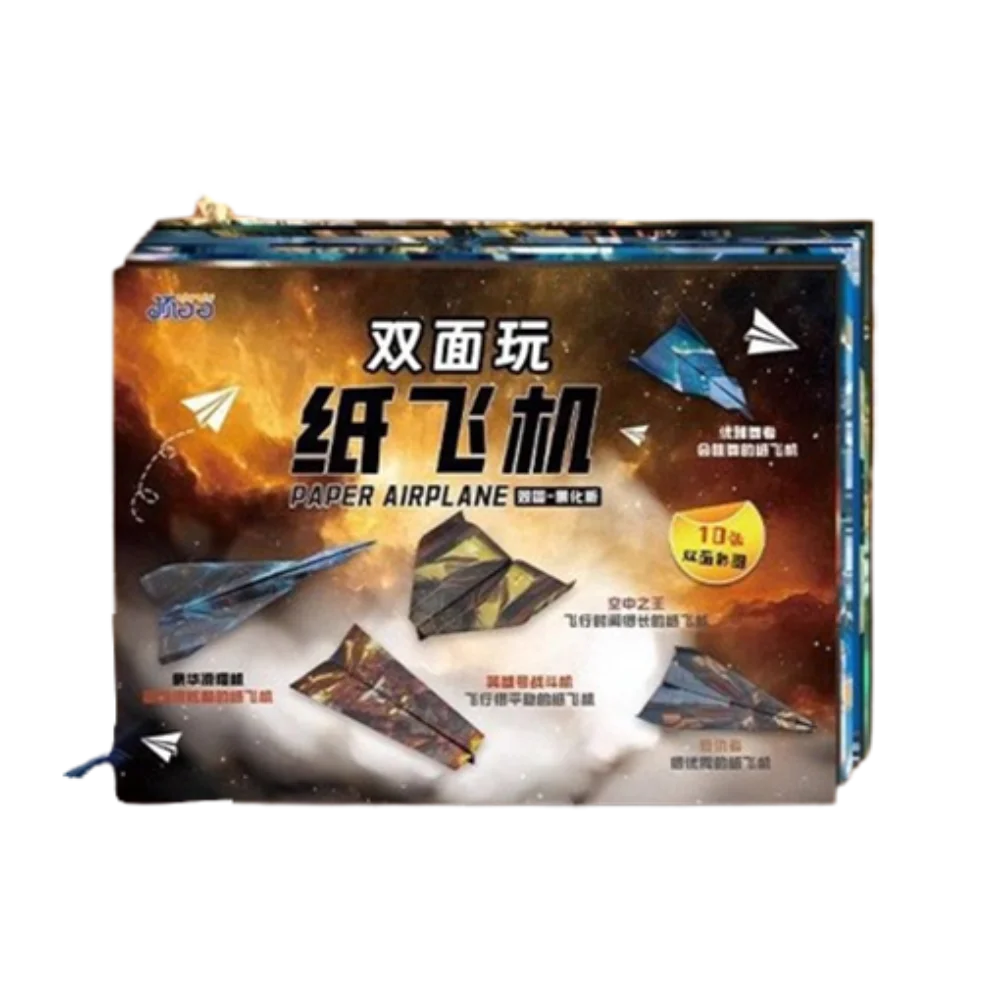 Handmade Paper Airplane Origami Montessori Folding Art Learning Cartoon Versatile Paper Aircraft Toy