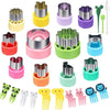 Animals Mini Vegetable Fruit Cutters Shapes Set for Kids - DIY Cookie Biscuit Stamps and Mold