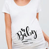 Women Pregnancy T-shirt It's A Girl Baby Print Pregnant Maternity T-shirts Funny Pregnant Women Summer Tees Tops