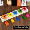 Educational Rainbow Tower Four Column Shape Twist Baby Toy
