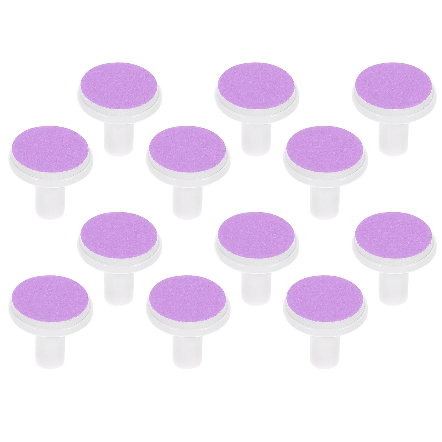 12 PCS Spare Grinding Head Accessories for Electric Baby Nail Polisher – File Pad Tools, Sanding Plastic Infant Pads & Scissors