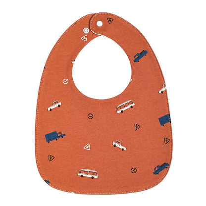 INSULAR 3-Layer Baby Bibs & Burp Cloth Set – Soft Cotton Adjustable U-Shape Feeding Bib for Newborns & Infants, Saliva Towel & Rice Bag - Kidzy Market