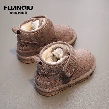 Baby Snow Boots Plush Cotton Winter Shoes for Kids Boys and Girls