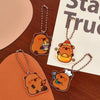 12cm Cute Capybara Plush Keychain, Cartoon Simulation Pendant for School Bags