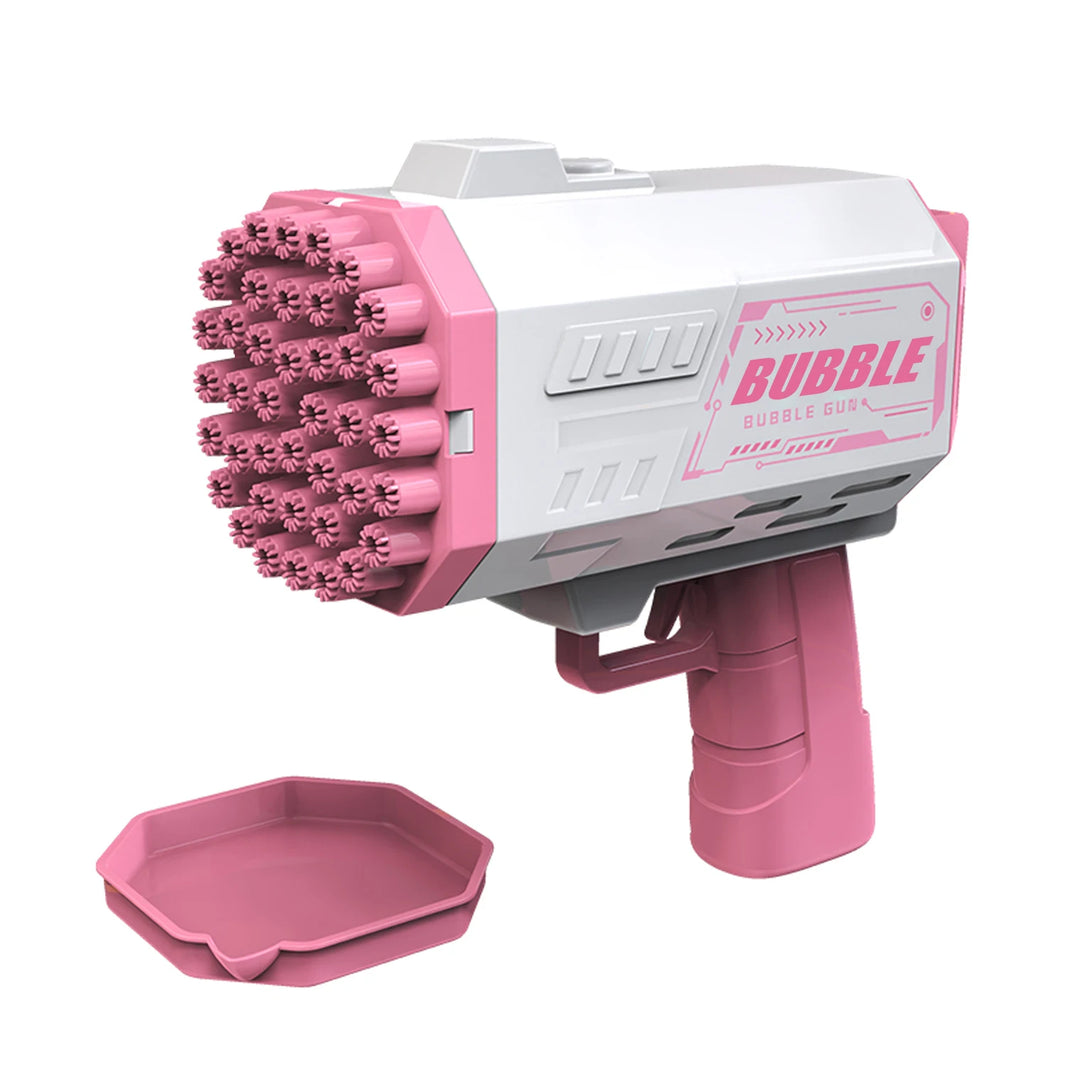 40-Hole Bubble Gun Machine with LED Lights – Automatic Bubble Blower Toy for Kids, Toddlers & Adults
