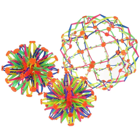 Children’s Magic Telescopic Ball – Stretchable Flower Ball for Throwing & Kicking, Outdoor Parent-Child Interactive Toy