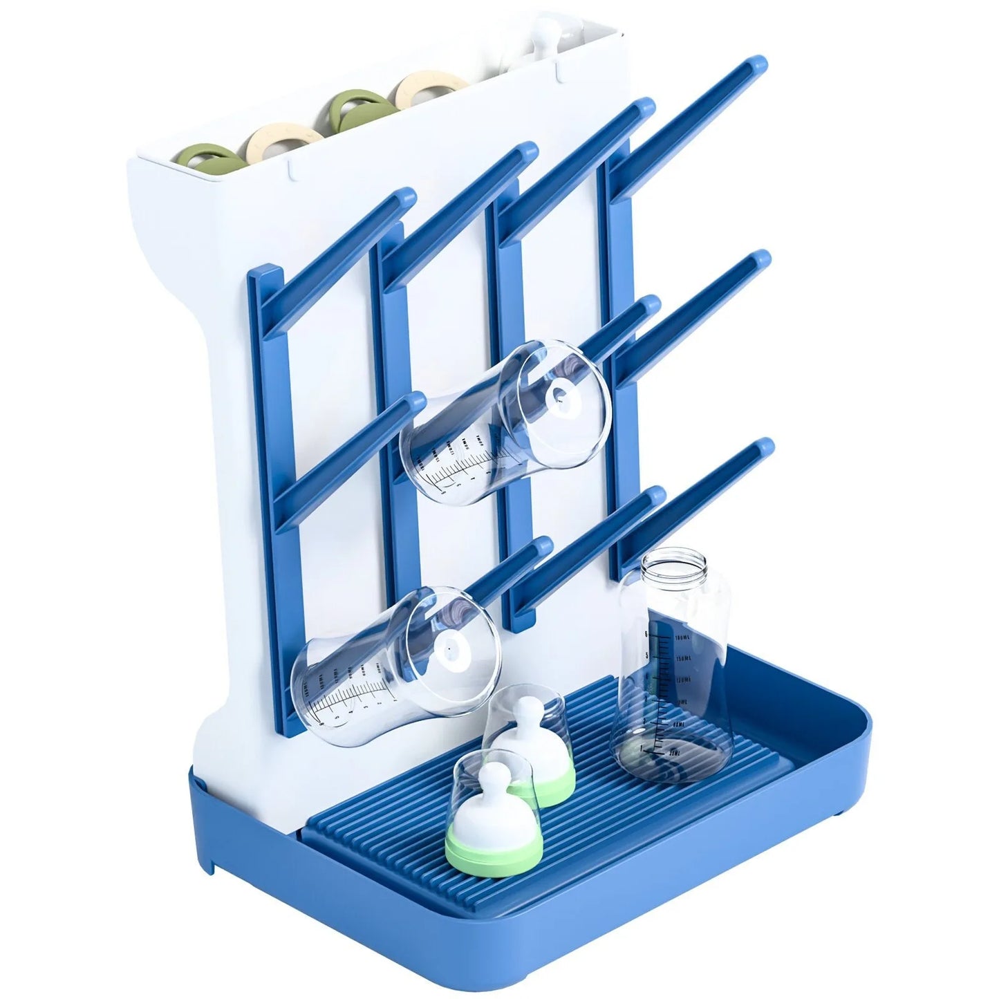 Bottle Holder Organizer, Space-Saving Vertical Standing Baby Bottle Drying Rack