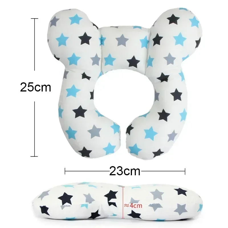 Baby U-Shape Headrest Pillow – Travel Car Seat Neck Support Cushion for Newborns and Toddlers (0-3 Years)