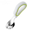 Baby Eating Training Set - Soft Silicone Spoon & Fork Cutlery, Toddler Feeding Utensils, Kids Fork Set, Children Tableware