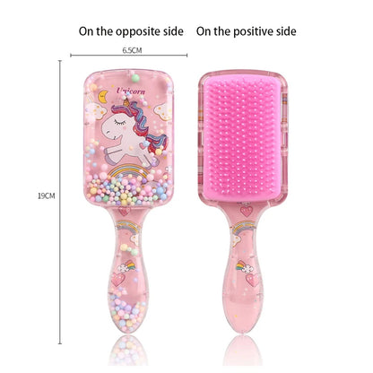 Cartoon Style Hair Brush – Dry & Wet Massage Exfoliating Brush for Men and Women