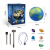 Children's Archaeology Digging Treasure Kit - Solar System Gem Ore Exploration, Science Education Toy for Kids