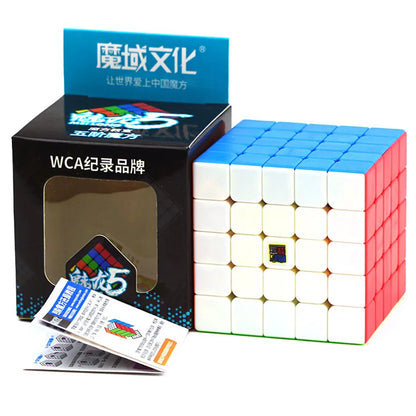 [ECube] Moyu Meilong 5x5 Stickerless Speed Cube, Moyu Cubing Classroom 5x5x5 Magic Cube, Professional Puzzle Toy for Children