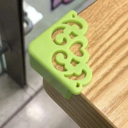 4Pcs Hollow Out Flower Pattern Baby Safety Corner Protectors – Soft Table Edge Guards for Kids