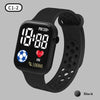 LED Digital Sports Watch for Kids Boys and Girls Football Silicone Casual Electronic Wristwatch