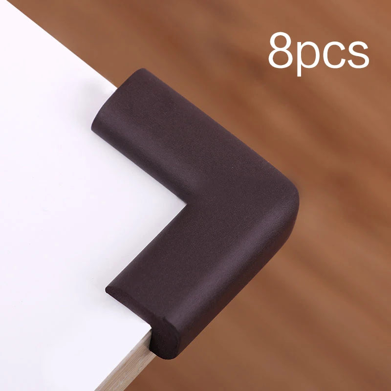 8Pcs Children Protection Corner Guards 55x55mm Soft Table Desk Baby Safety Edge Protectors