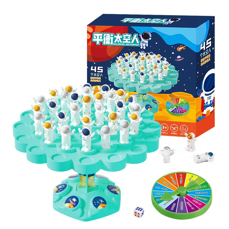 Astronaut Balance Tree Game (Tabletop Balancing Toy, Parent-Child Interaction, Space Puzzle Gift)