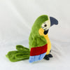 Talking Macaw Parrot Plush Toy — Interactive Electronic Repeating Bird with Waving Wings & Swaying Head, Soft Stuffed Animal