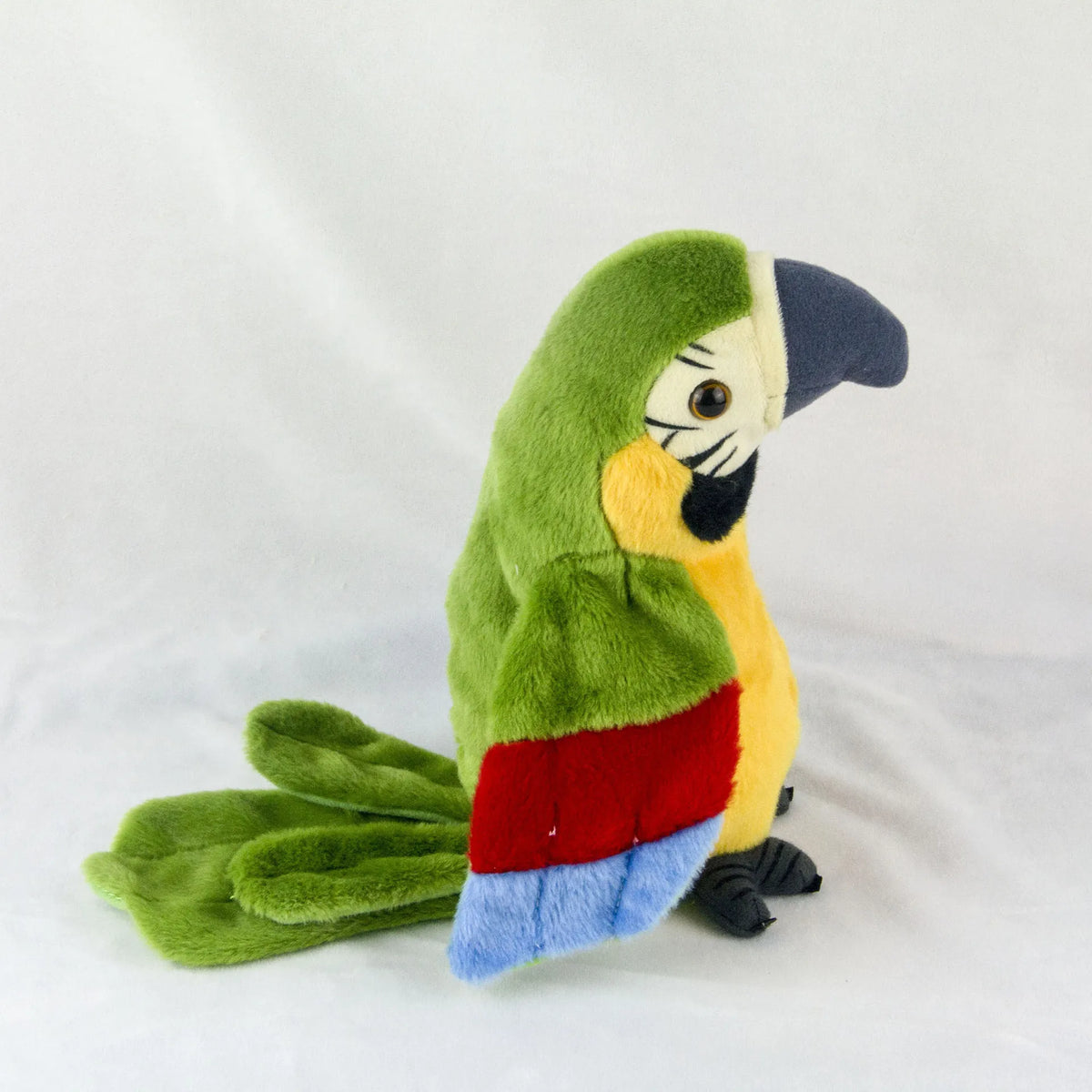 Talking Macaw Parrot Plush Toy — Interactive Electronic Repeating Bird with Waving Wings & Swaying Head, Soft Stuffed Animal – view 9