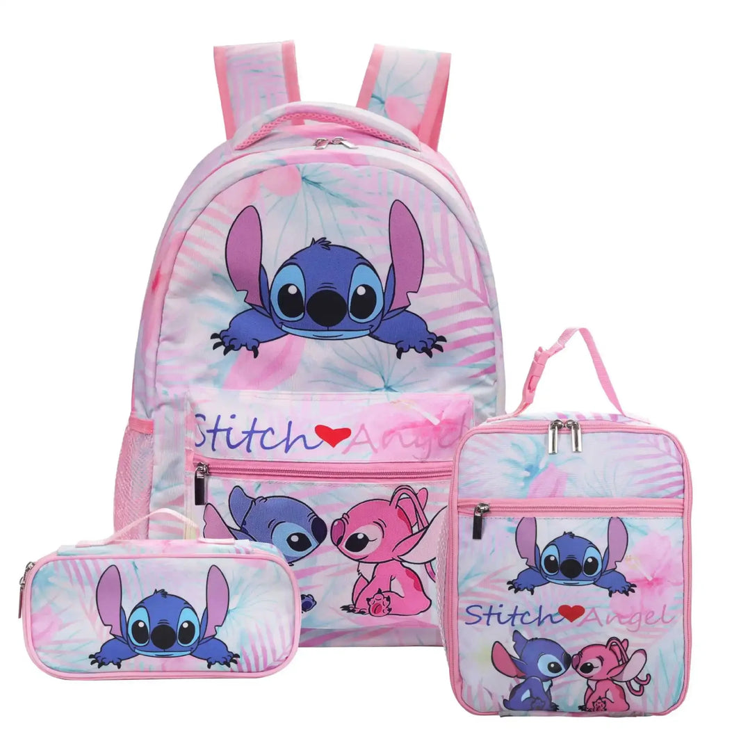 Stitch Cartoon Primary School Bag – Kawaii Backpack for Boys & Girls, Anime School Bag Mochila - Kidzy Market