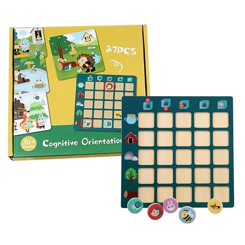 Montessori Logical Thinking Puzzle (Find Location Maze, Early Educational Toy for Preschool Kids)