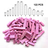 122PCS Thick Figures Bricks – 12 Size DIY Building Blocks, Creative Educational Plastic Toys, Compatible with 3001 for Children